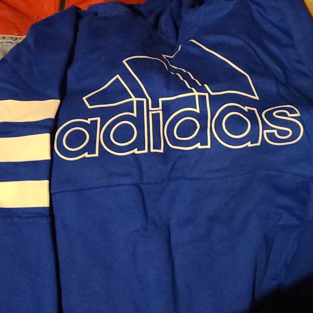 NWT Adidas Blue hoodie